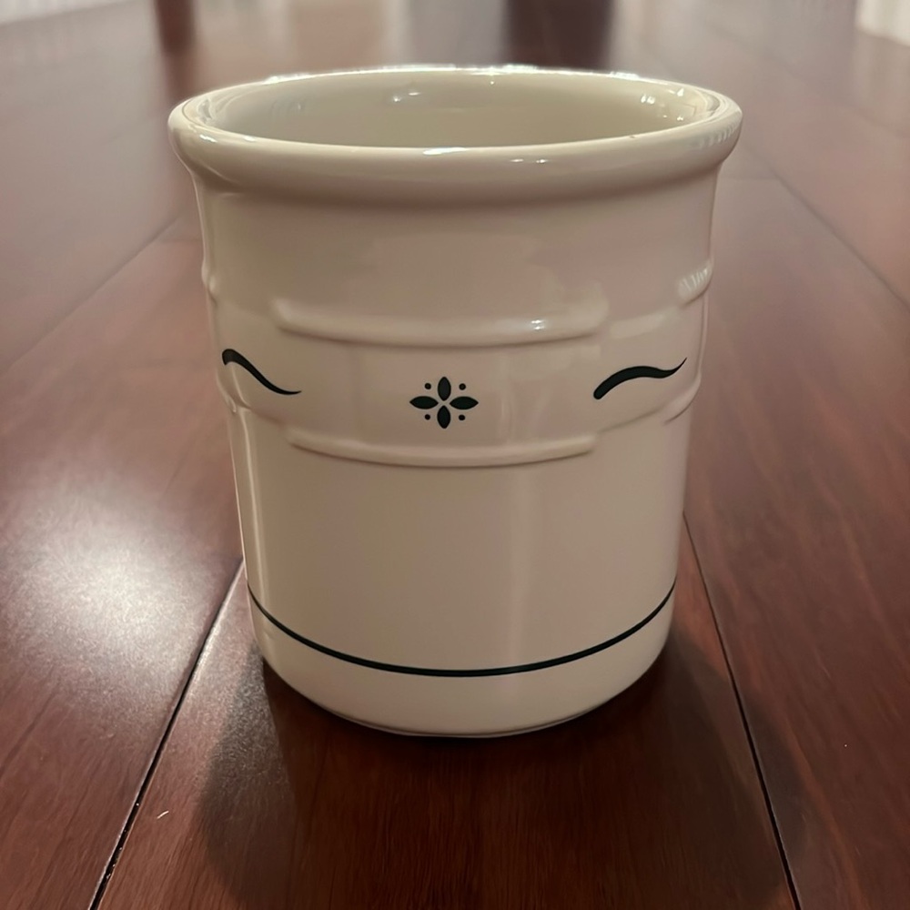 Longaberger Woven Traditions Heritage Green Utensils Holder